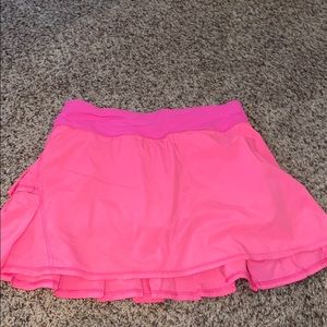 Lululemon hot pink tennis skirt.
